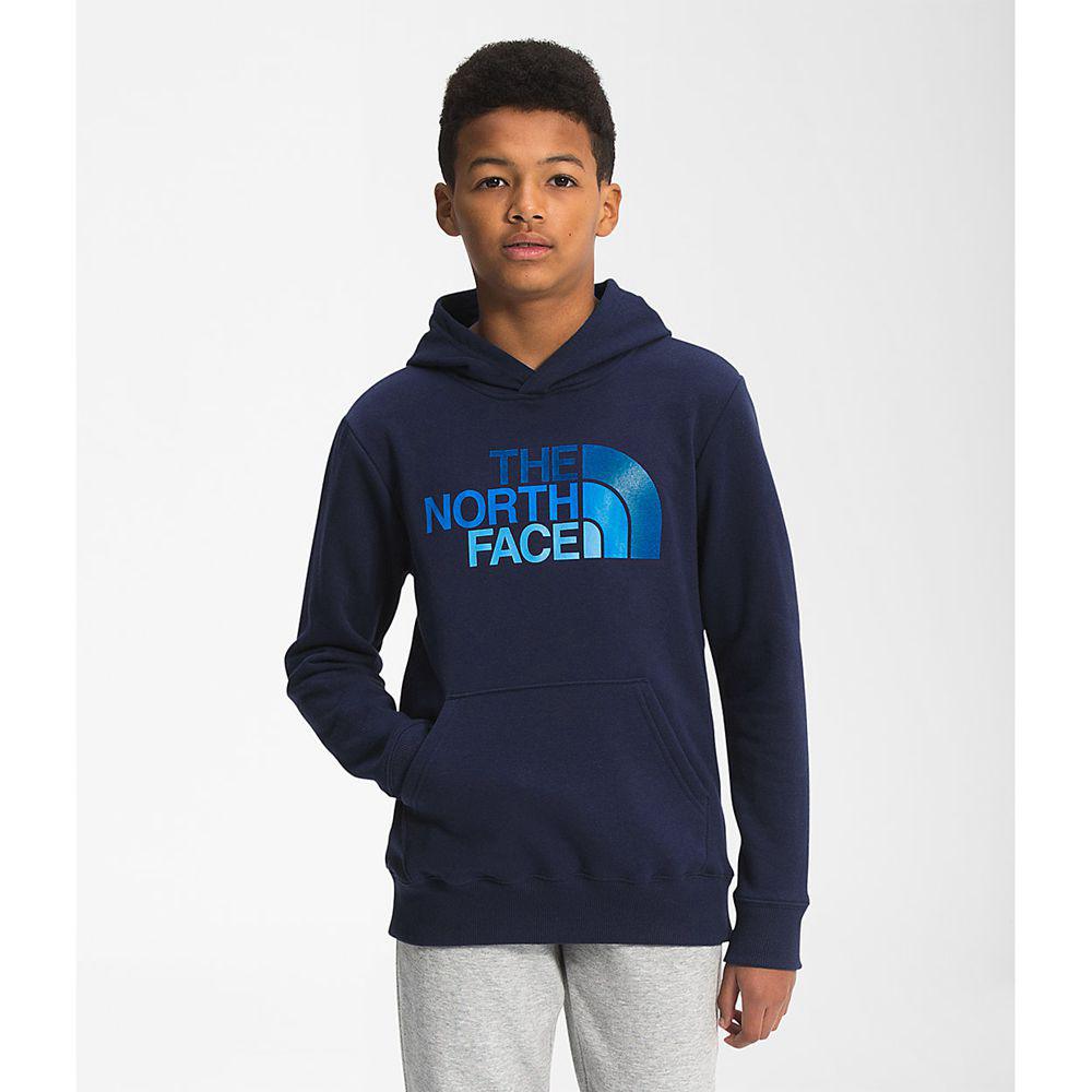 The North Face Camp Fleece Pullover Αγόρια Φούτερ Hoodie - Σκουρο Μπλε / Μπλε (AEQT21865)